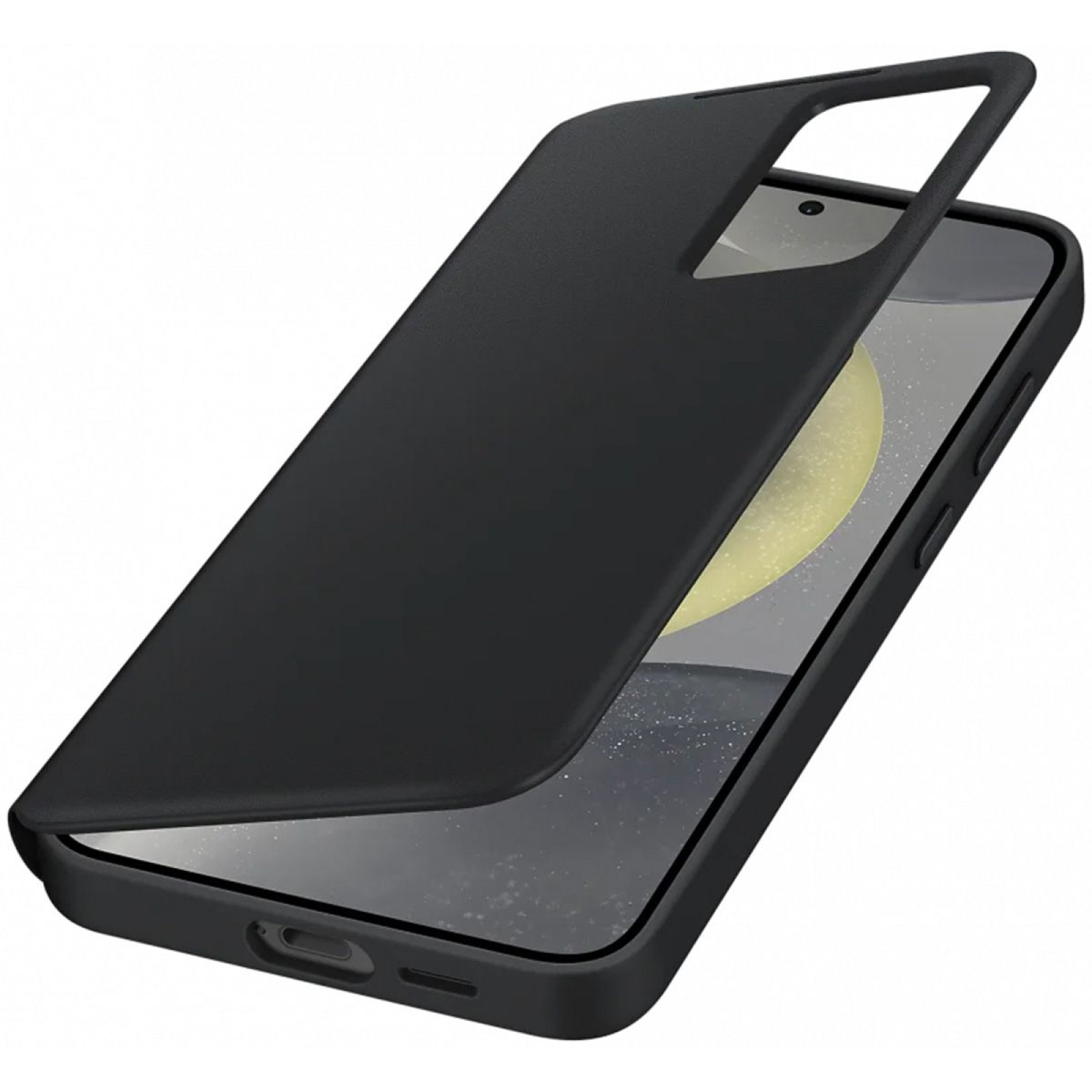 Оригинален калъф Samsung S-View Case за Galaxy S24 Plus - Черен, EF-ZS926CBE