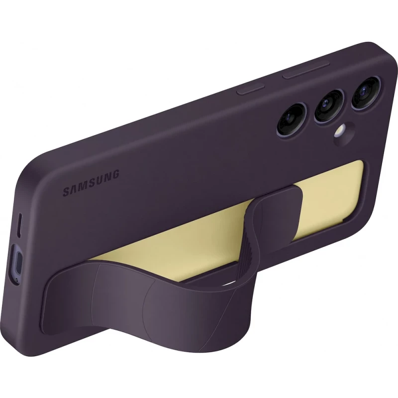 Оригинален гръб Samsung за Galaxy S24 Plus, Standing Grip Cover,  Бордо, EF-GS926CEE
