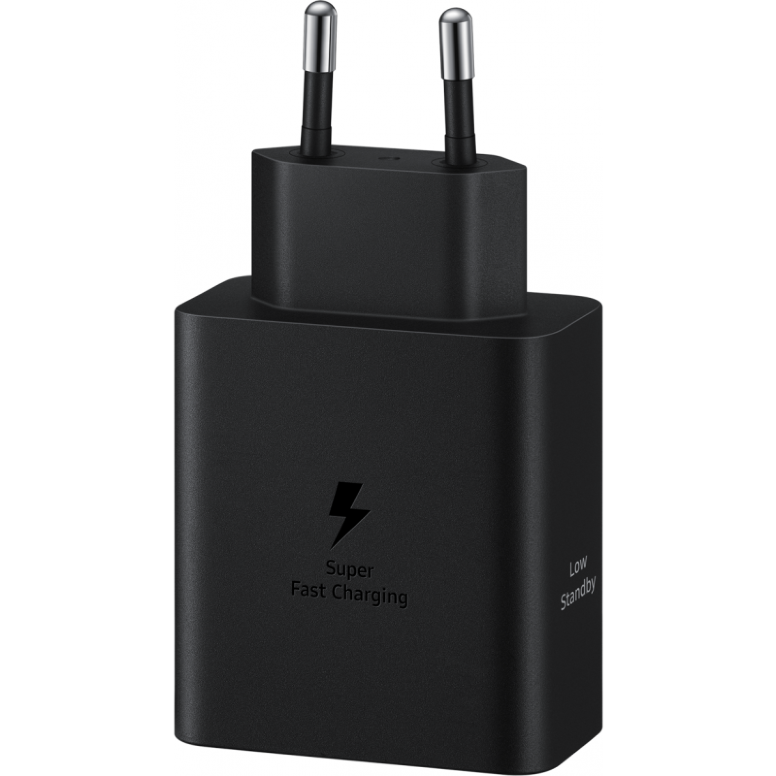 Оригинално Зарядно 220V  Samsung Dual USB-C 50W Travel Charger + USB-C Data C - Черно, EP-T5020XBE