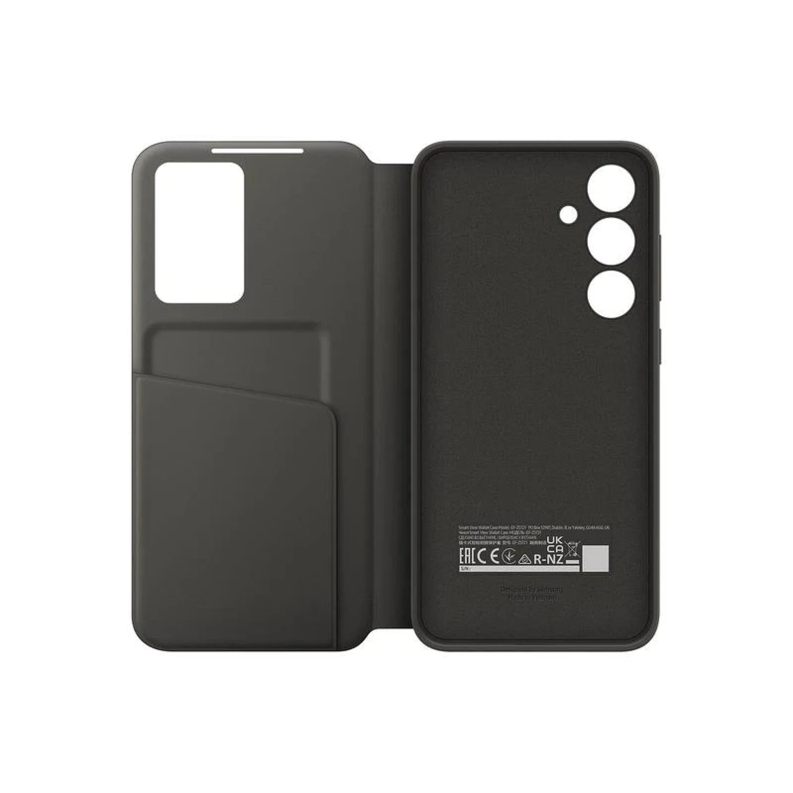 Оригинален калъф Samsung Smart View Case за Galaxy S24 FE - Черен, EF-ZS721CBE