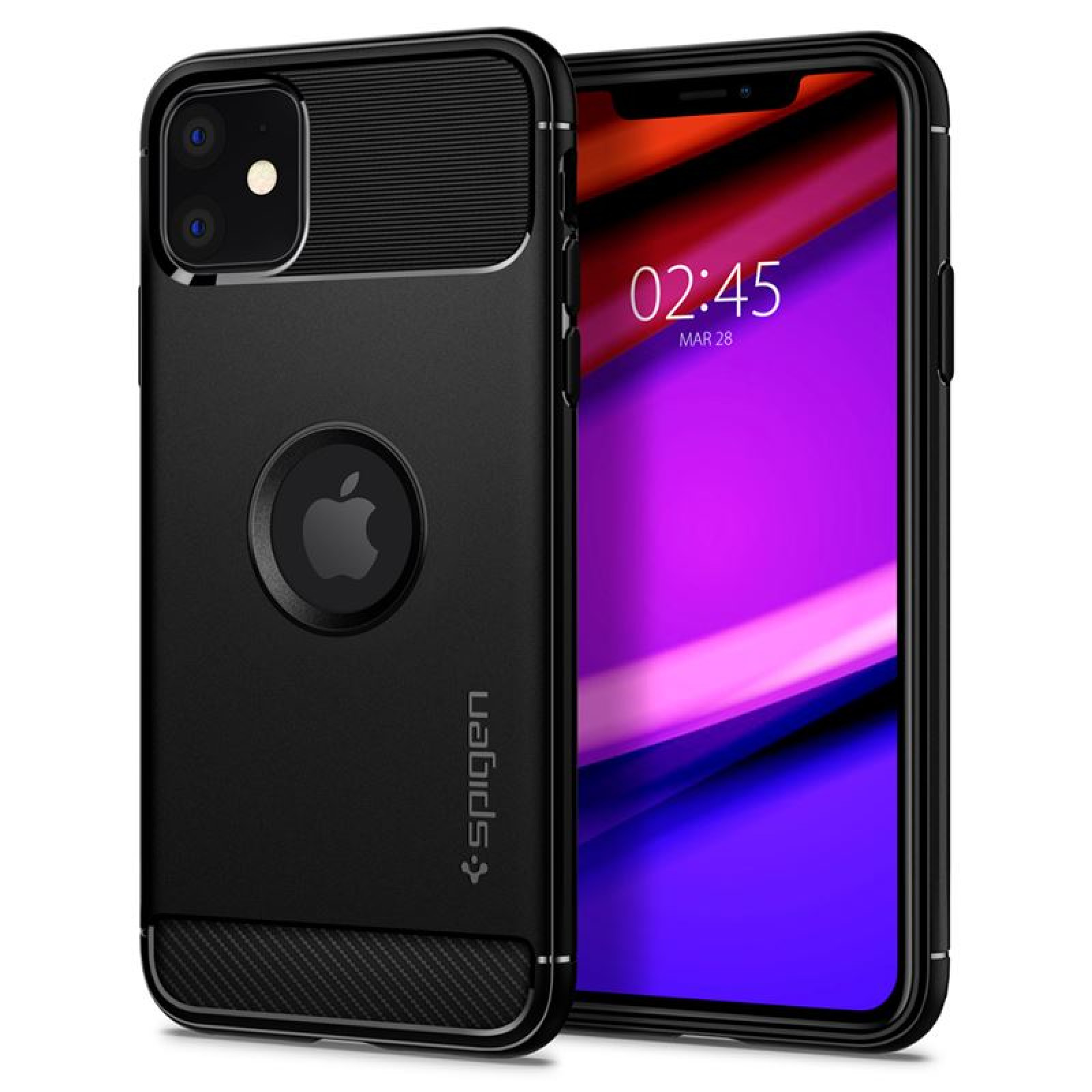 Гръб SPIGEN Rugged Armor Iphone 11 6.1 - Черен