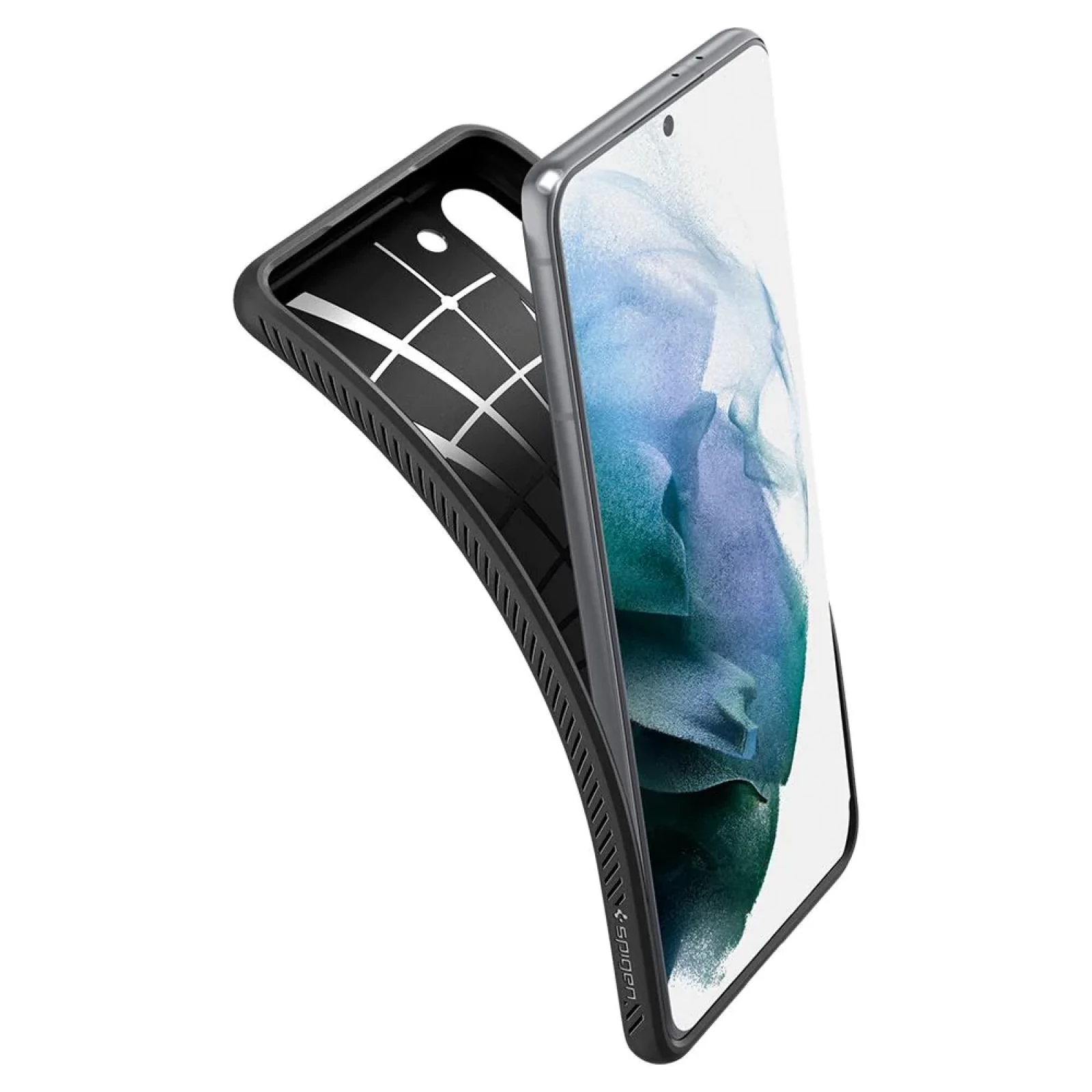 Гръб SPIGEN Liquid Air за Samsung Galaxy S21  - Черен