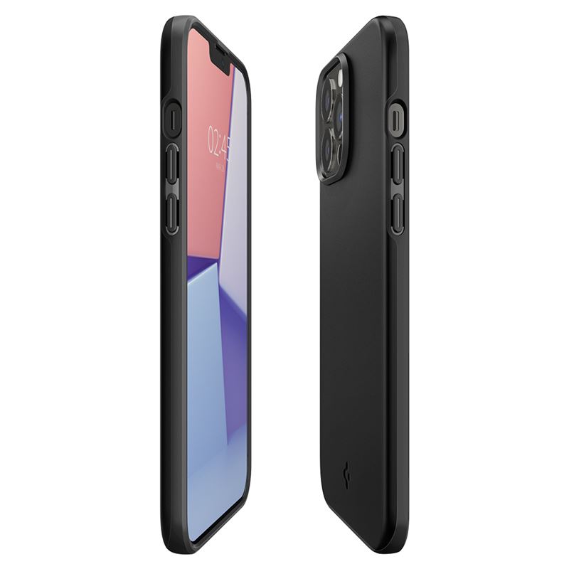 Гръб Spigen Thin Fit за iPhone 13 Pro Max - Черен