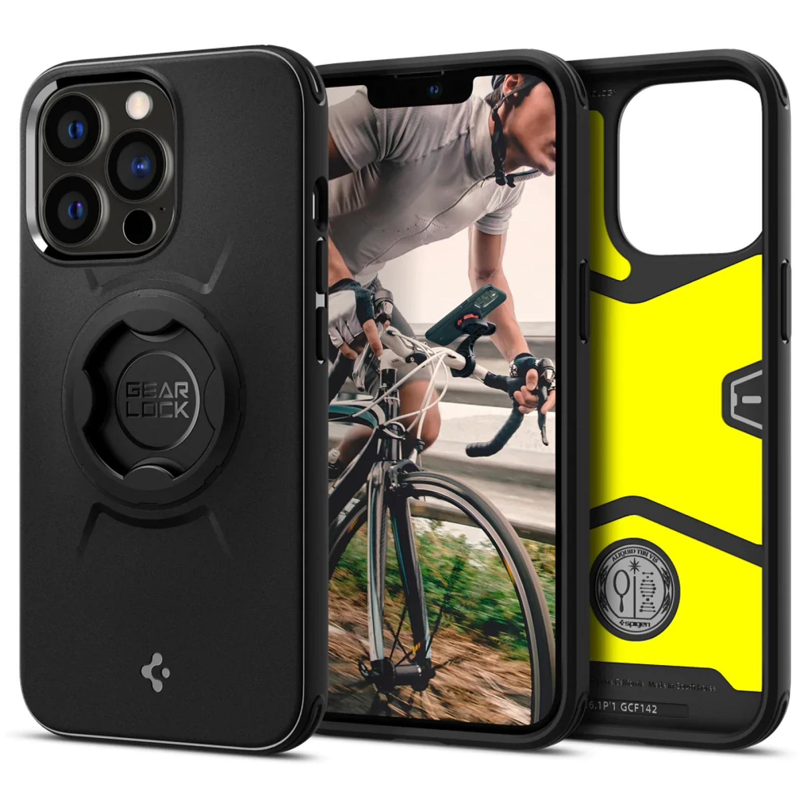 Гръб Spigen Gearlock Bike Mount Case за iPhone 13 Pro - Черен