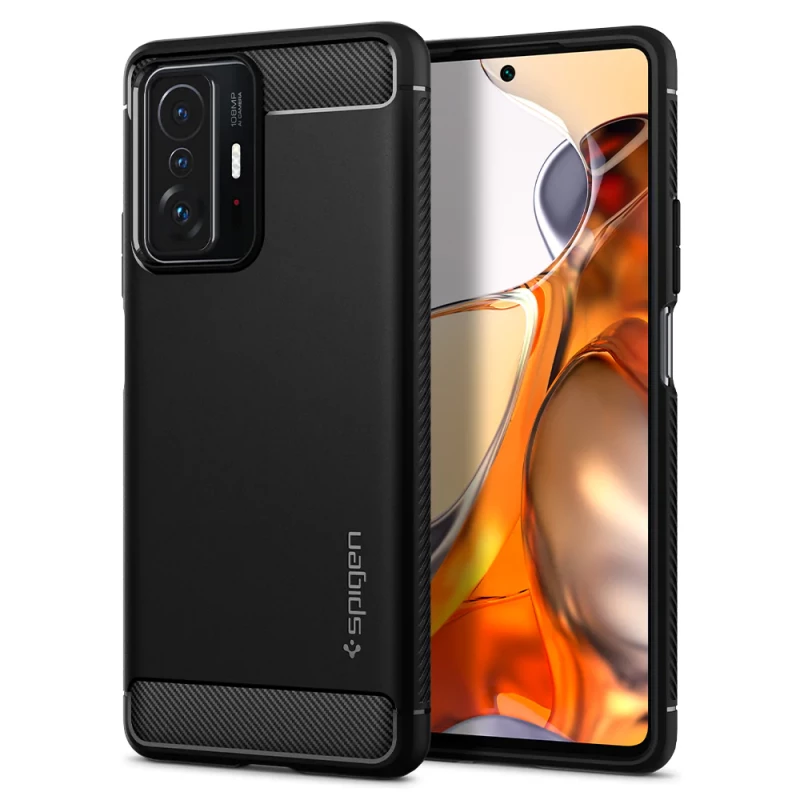 Гръб Spigen Rugged Armor за Xiaomi 11T/11T Pro - Черен