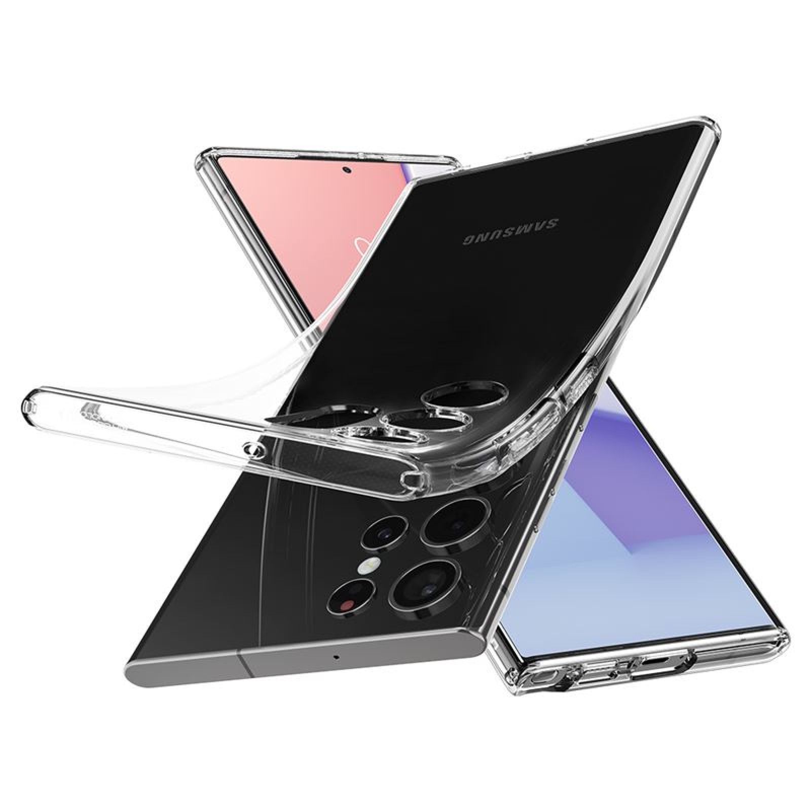 Гръб Spigen Liquid Crystal за  Samsung Galaxy S22 Ultra Прозрачен
