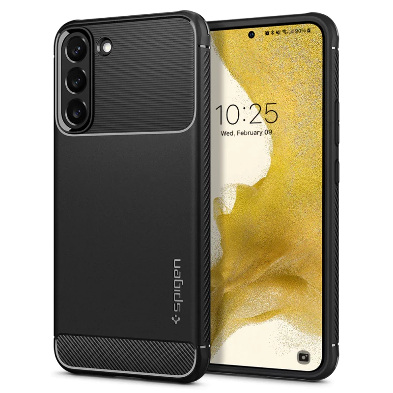 Гръб Spigen Rugged Armor за Samsung Galaxy S22 Plus - Черен