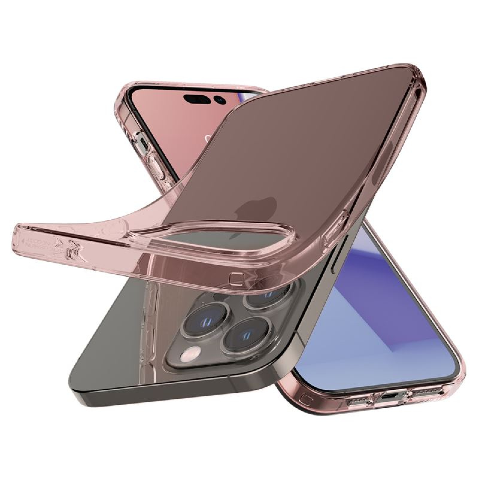 Гръб Spigen за iPhone 14 Pro Max, Crystal Flex, Rose crystal