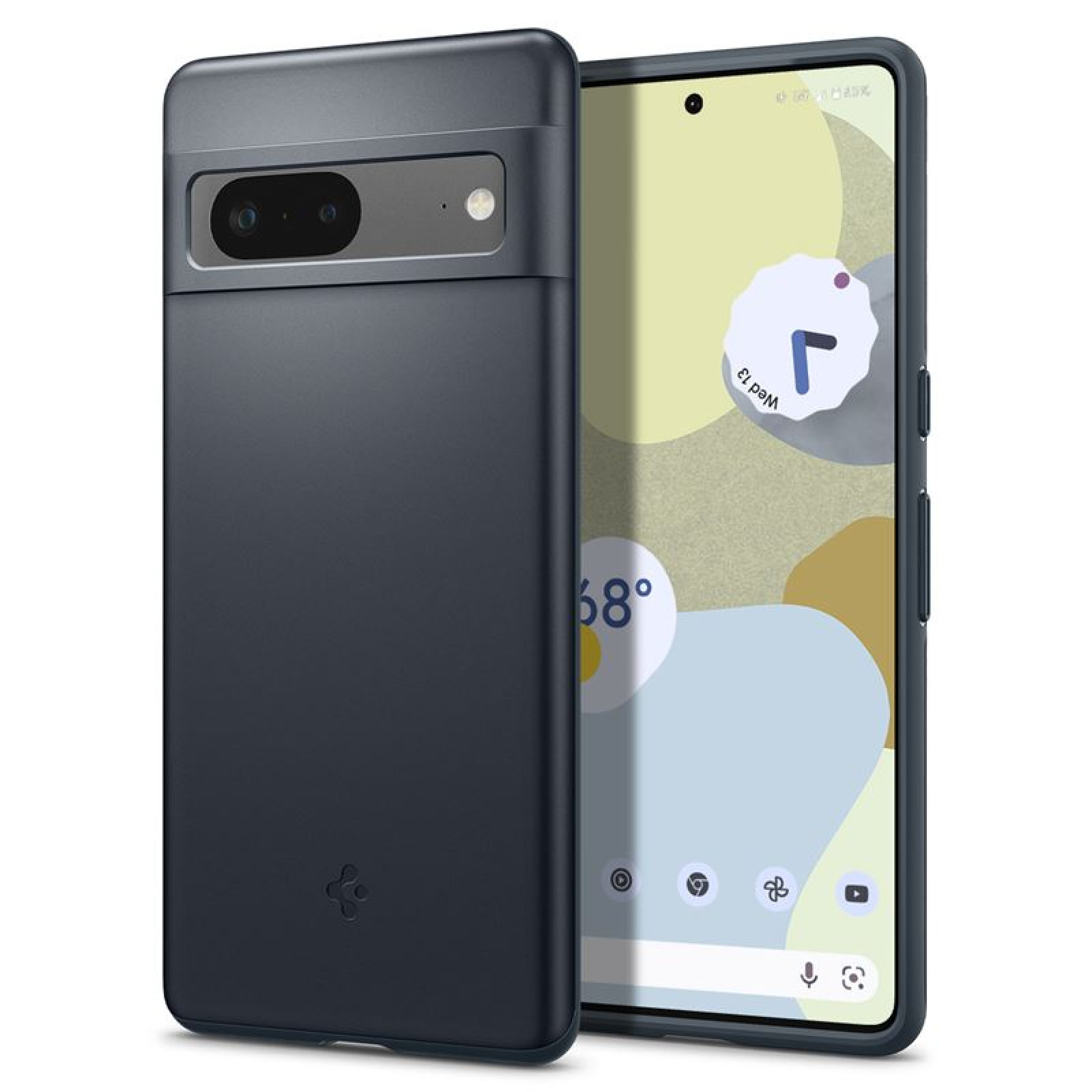 Гръб Spigen Thin Fit за Google Pixel 7 - Тъмно сив