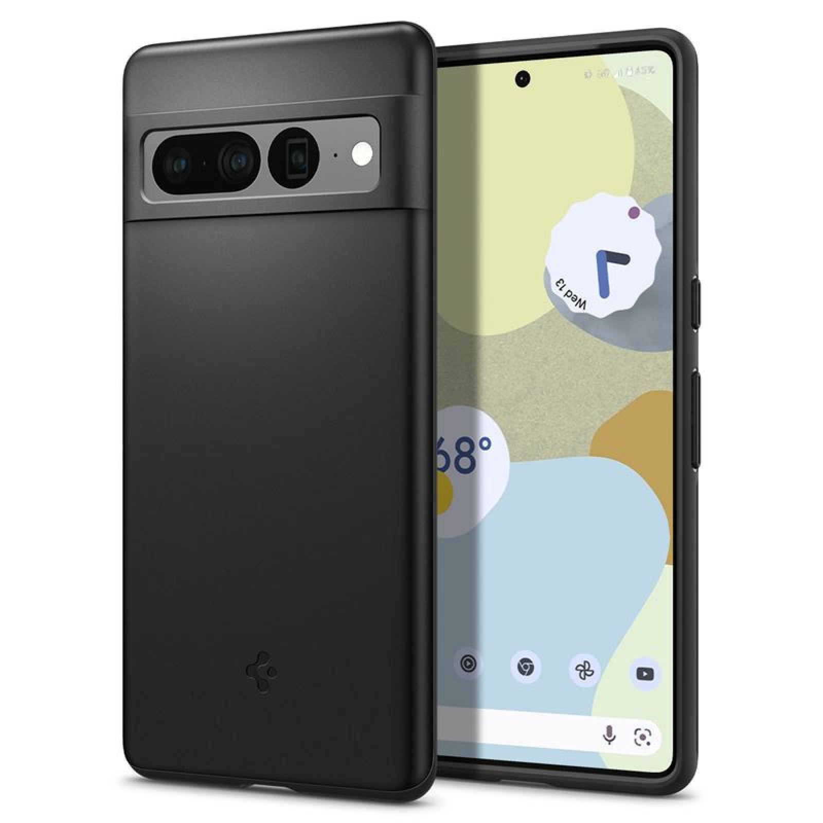 Гръб Spigen Thin Fit за Google Pixel 7 Pro - Черен