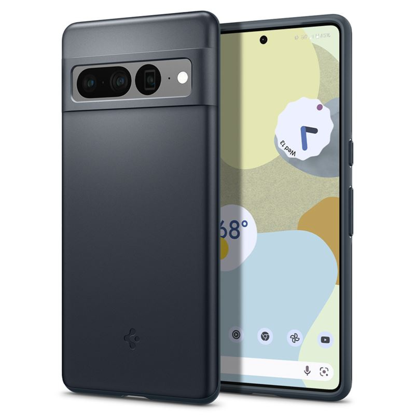 Гръб Spigen Thin Fit за Google Pixel 7 Pro - Тъмно сив