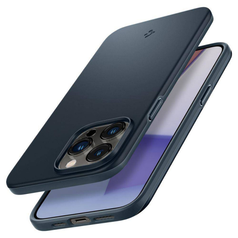 Гръб Spigen Thin Fit за iPhone 14 Pro Max - Черен металик