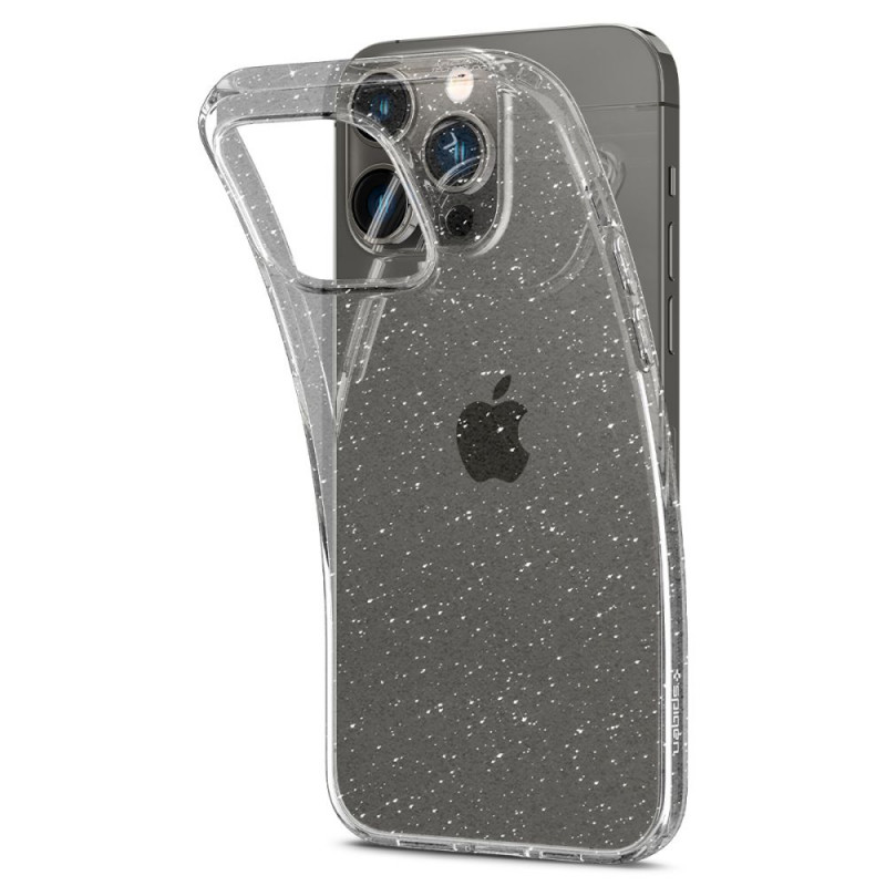 Гръб Spigen Liquid Crystal Glit iPhone 14 Pro Max - Прозрачен блестящ