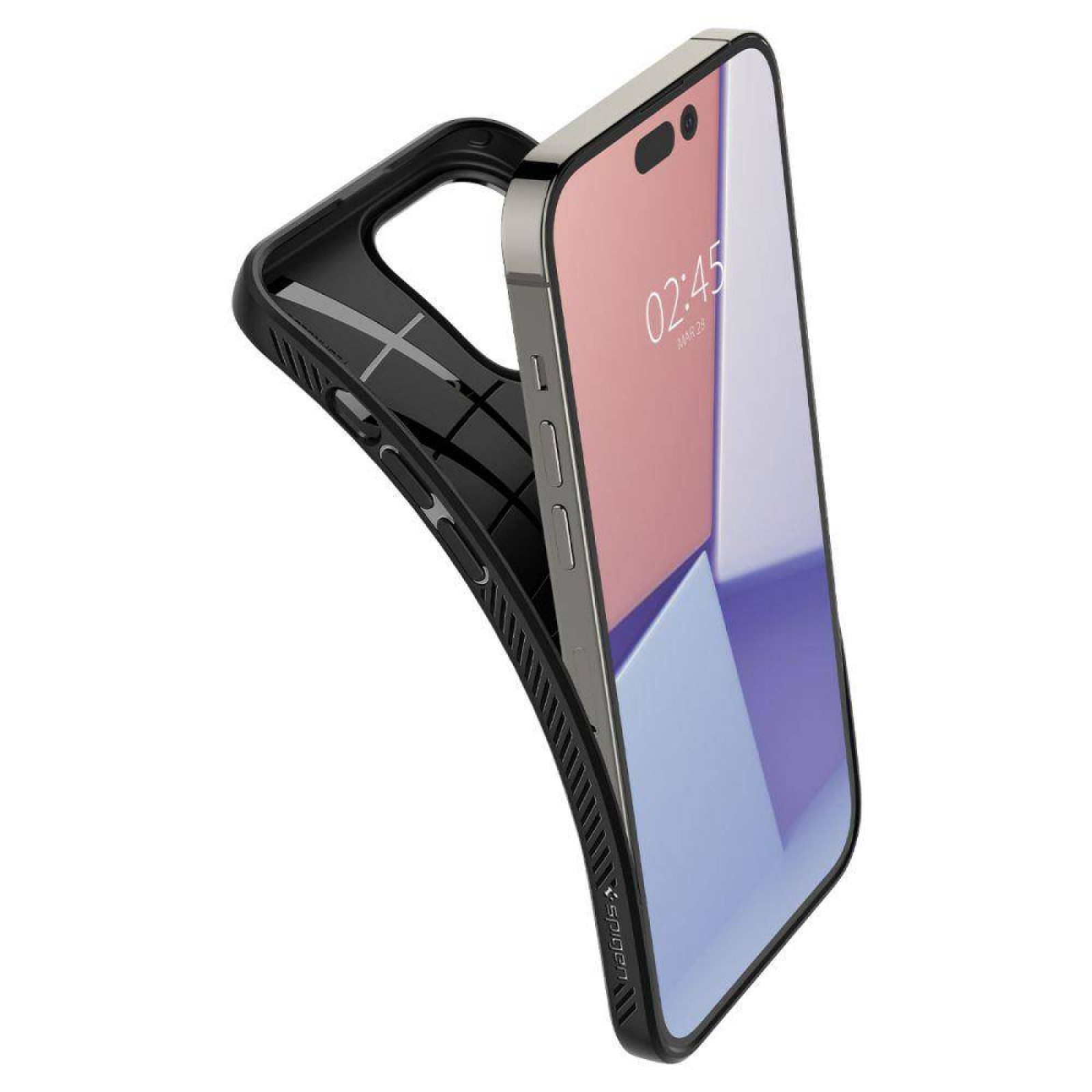 Гръб Spigen Liquid Air за iPhone 14 Pro Max  - Черен