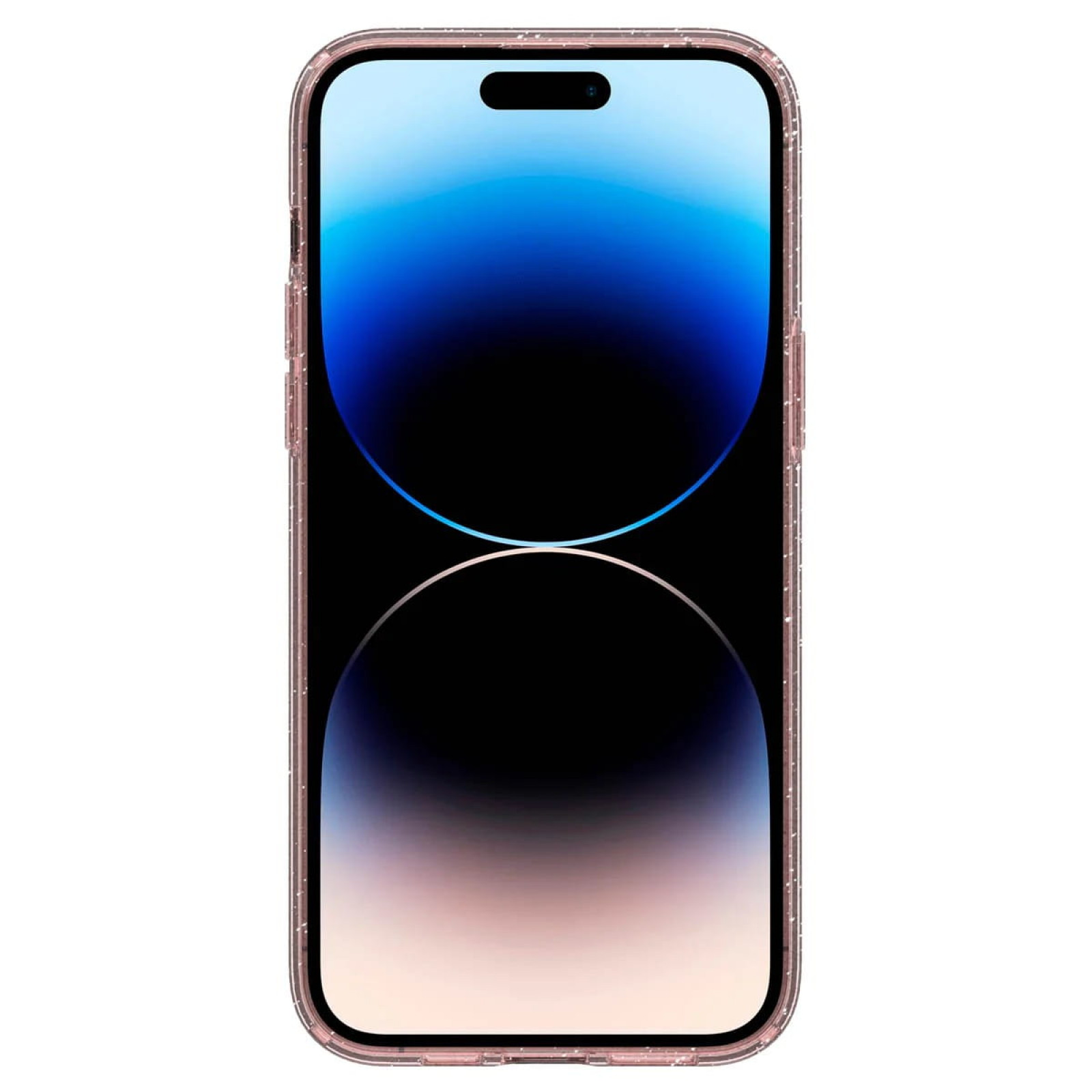 Гръб Spigen Liquid Crystal Glitter за iPhone 14 Pro - Розов с блясък