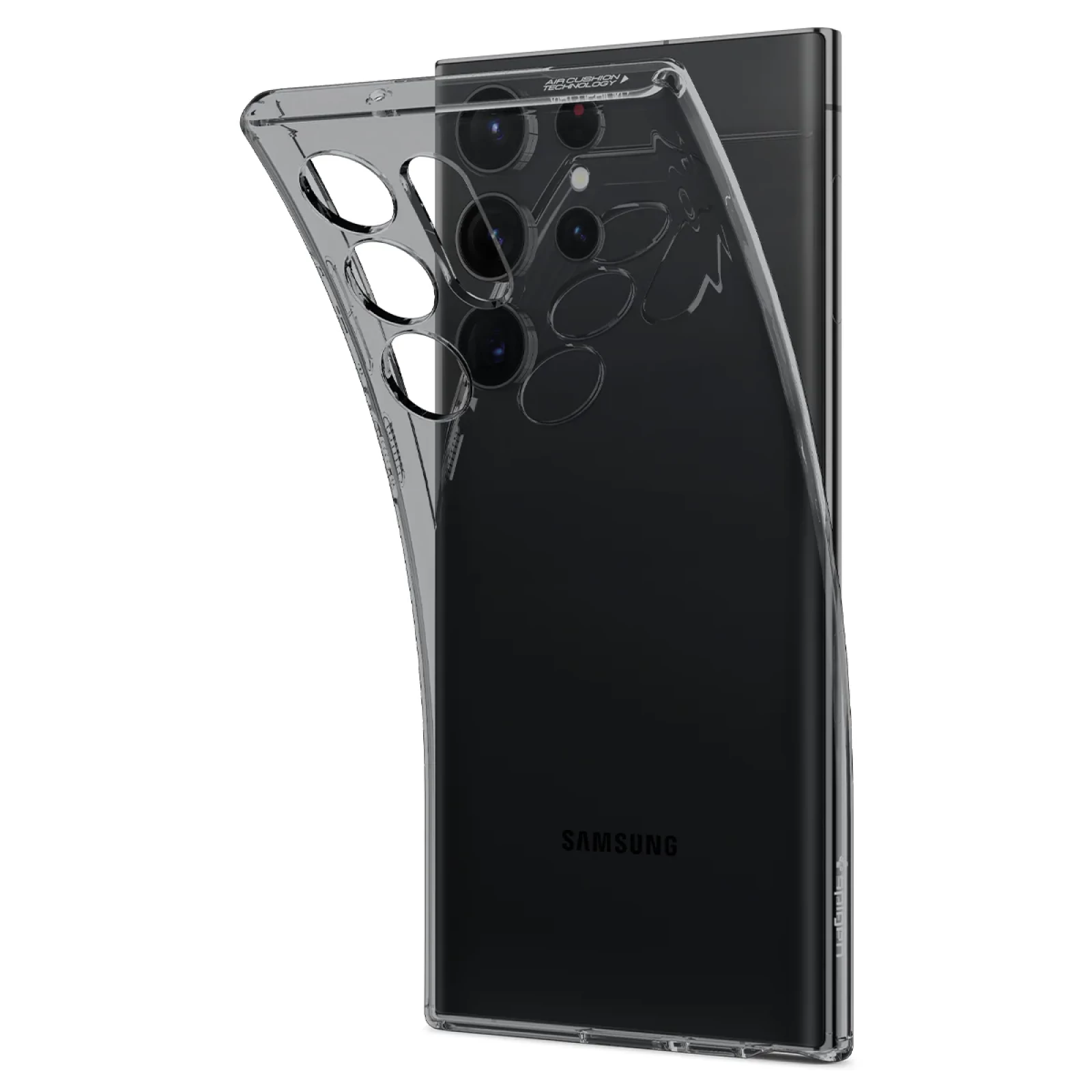Гръб Spigen Liquid Crystal за Samsung Galaxy S23 Ultra - Прозрачен опушен