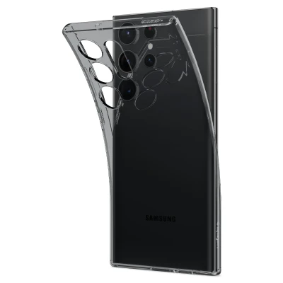 Калъф Spigen Liquid Crystal за Samsung Galaxy S23 Ultra - Прозрачен опушен