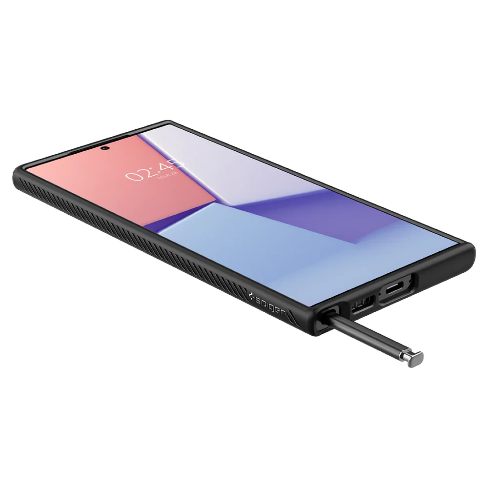 Гръб Spigen Liquid Air за Samsung Galaxy S23 Ultra  - Черен