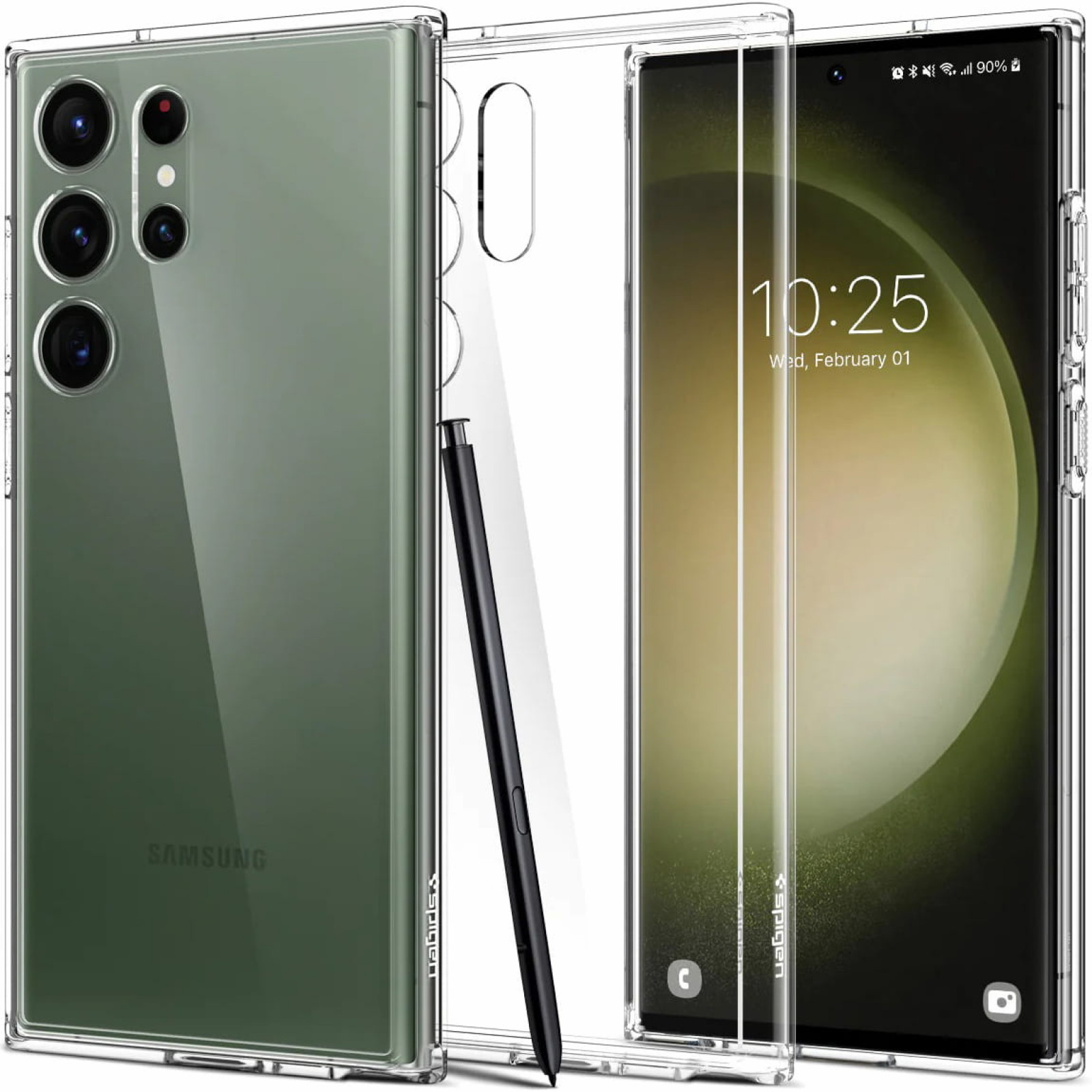 Гръб Spigen Ultra Hybrid за Samsung Galaxy S23 Ultra - Прозрачен