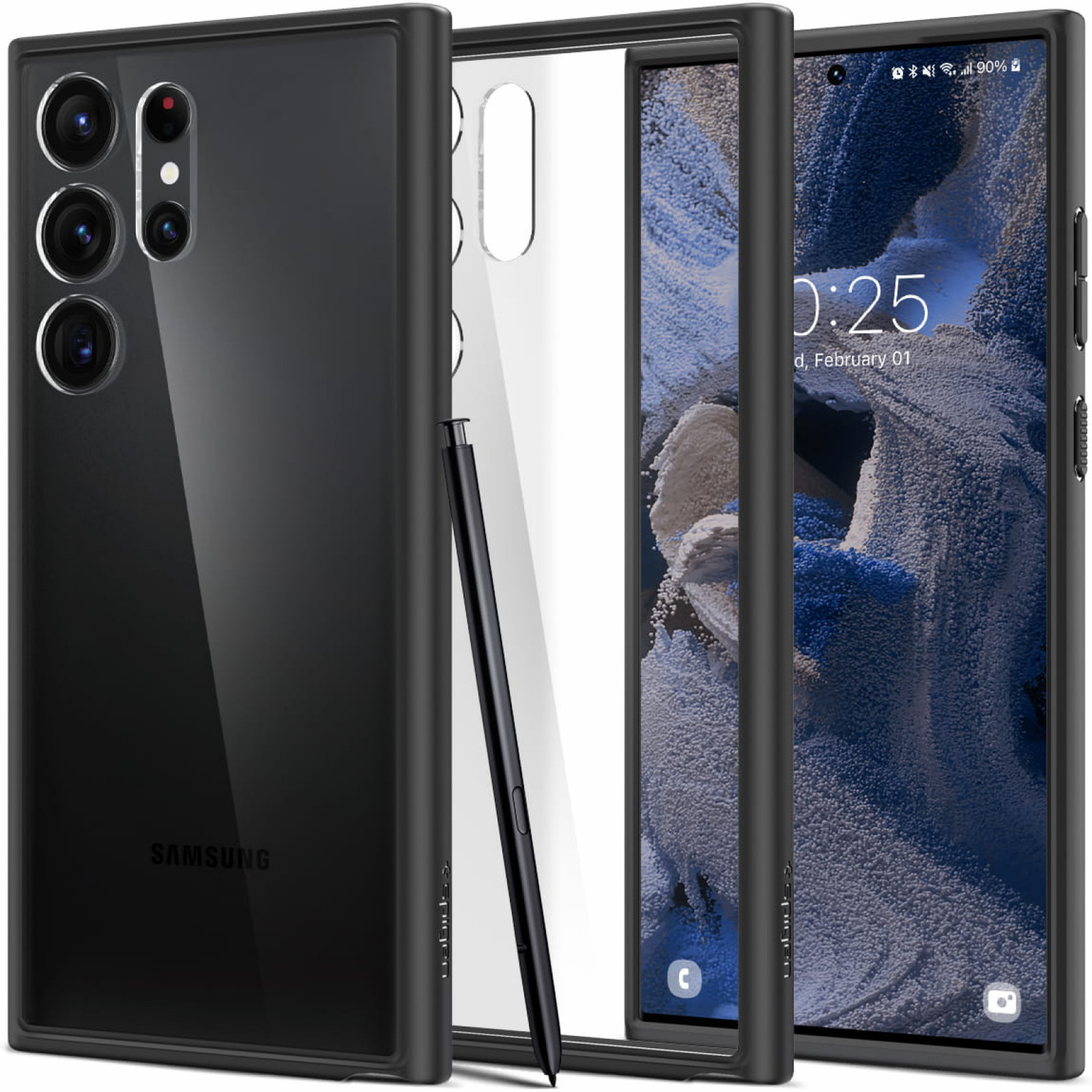Гръб Spigen Ultra Hybrid за Samsung Galaxy S23 Ultra  - Черен