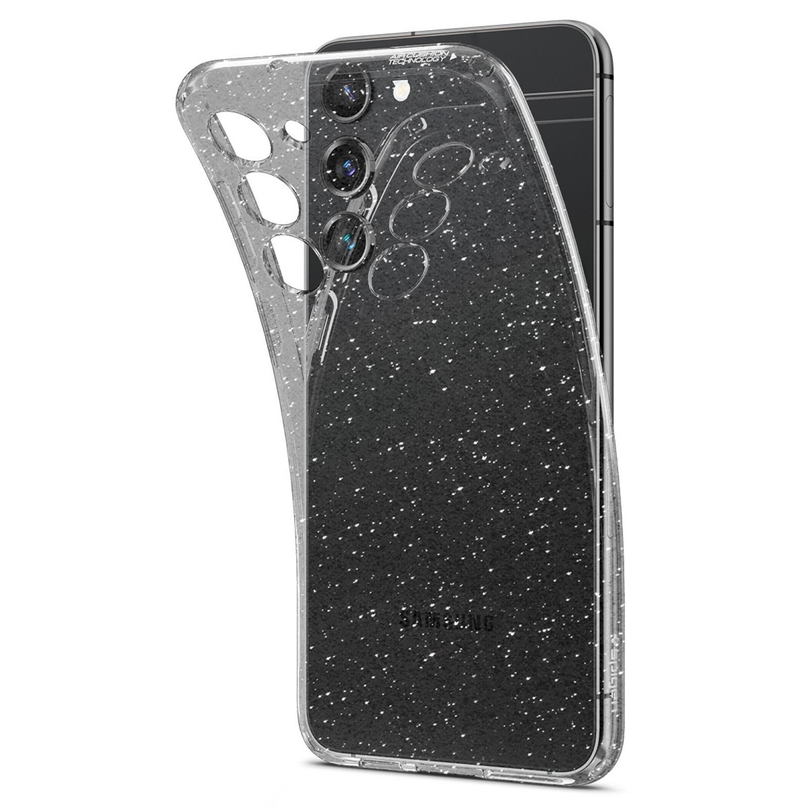 Гръб Spigen Liquid Crystal Glitter за Samsung Galaxy  S23 Plus - Прозрачен с блясък