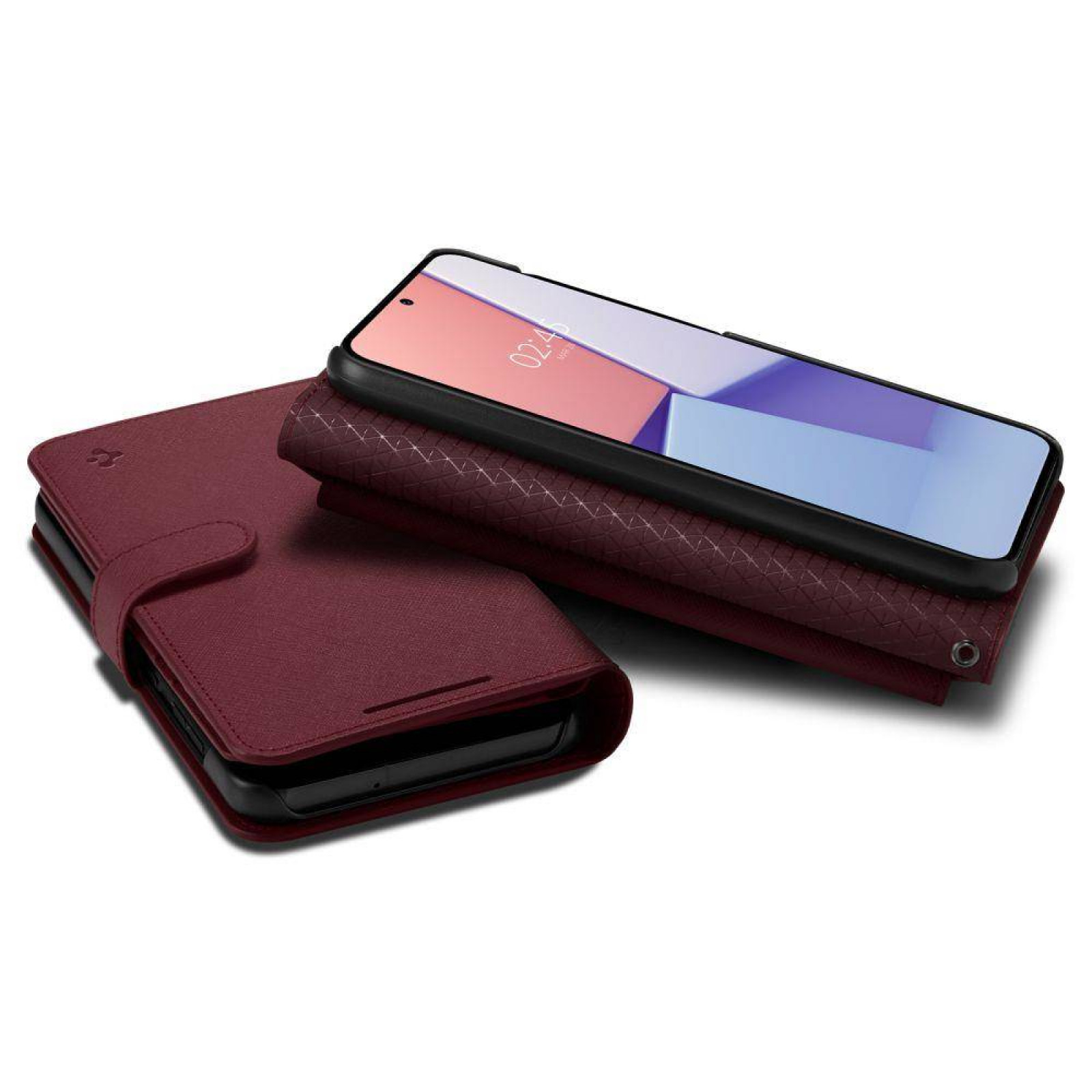 Калъф Spigen Wallet S Plus за Samsung Galaxy S23  - Бордо
