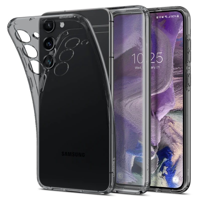Гръб Spigen Liquid Crystal за Samsung Galaxy S23 - Прозрачен опушен