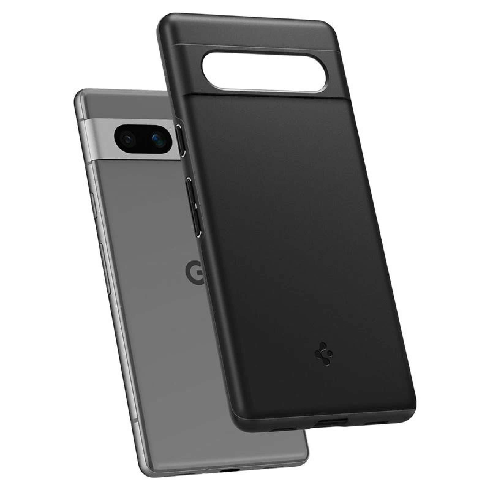 Гръб Spigen Thin Fit за Google Pixel 7a - Черен