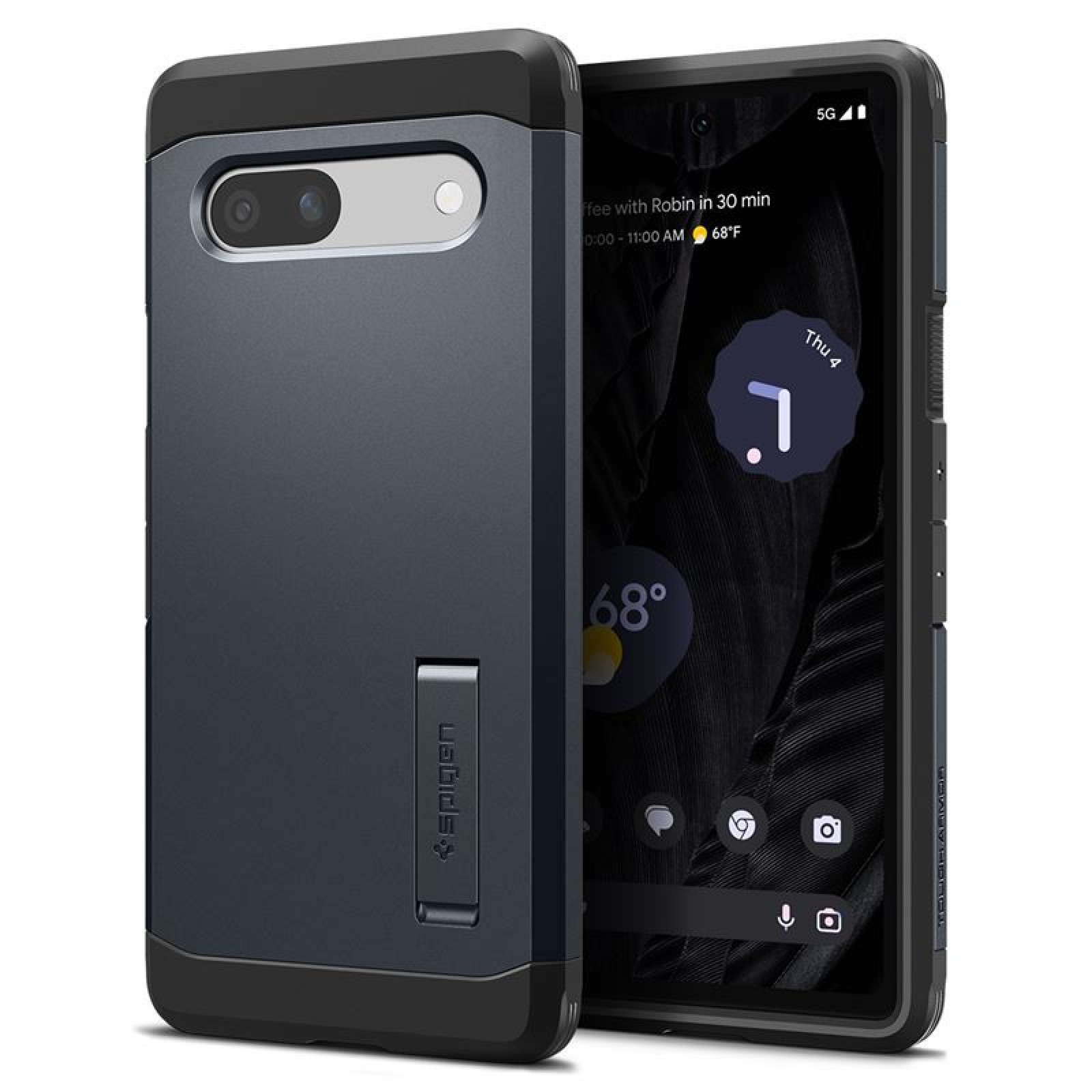 Гръб Spigen Tough Armor за Google Pixel 7a - Тъмно сив