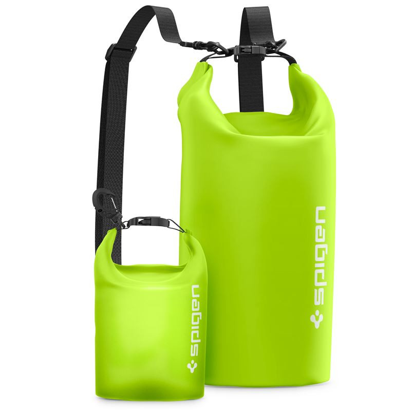 Водоустойчва раница с  калъф Spigen Aqua Shield WaterProof Dry Bag 20L + 2L, Зелен