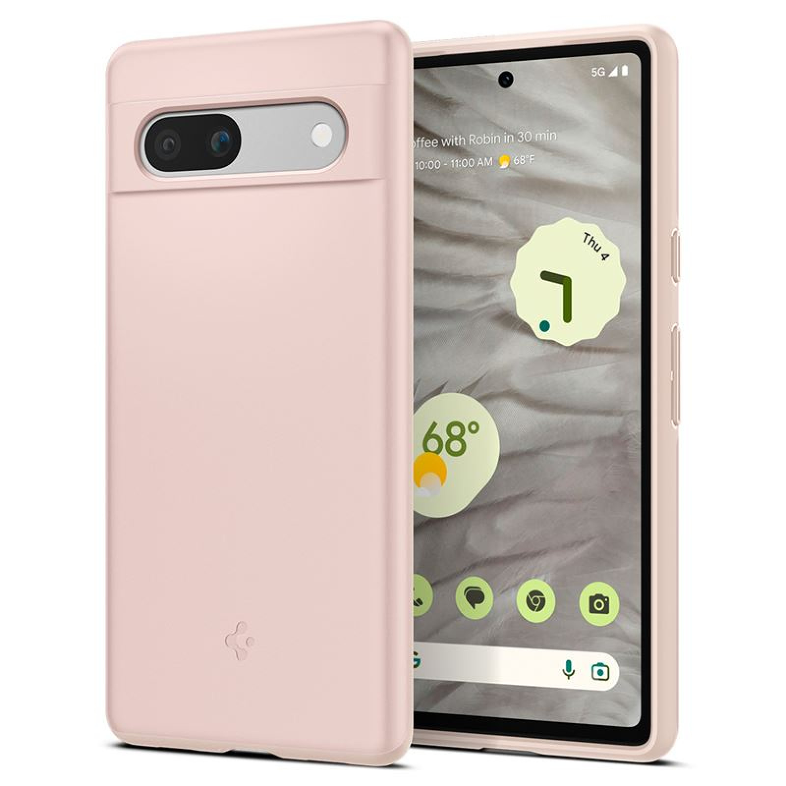 Гръб Spigen Thin Fit за Google Pixel 7a - Розов