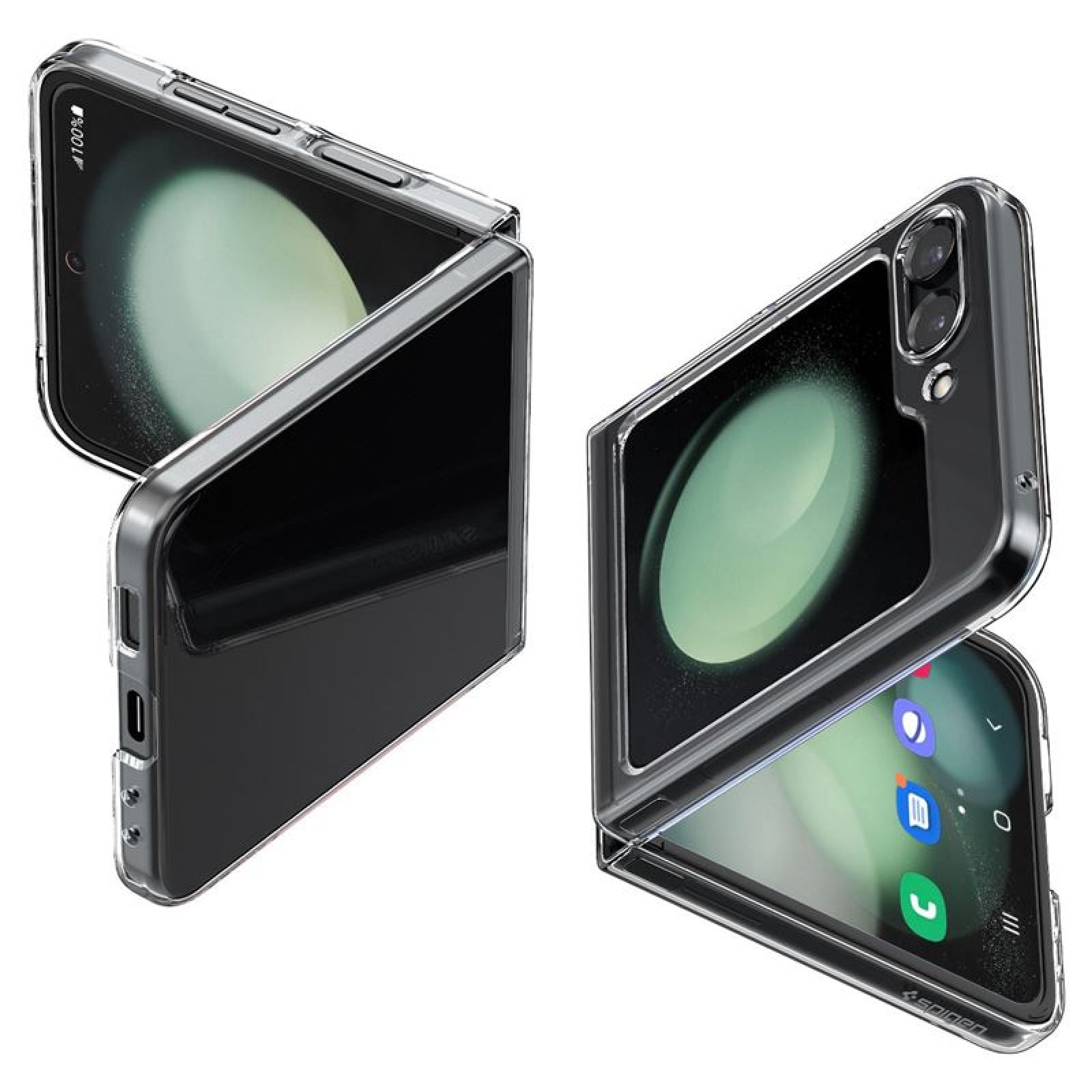 Гръб Spigen Air Skin, crystal clear за Samsung Galaxy Z Flip 5, Прозрачен
