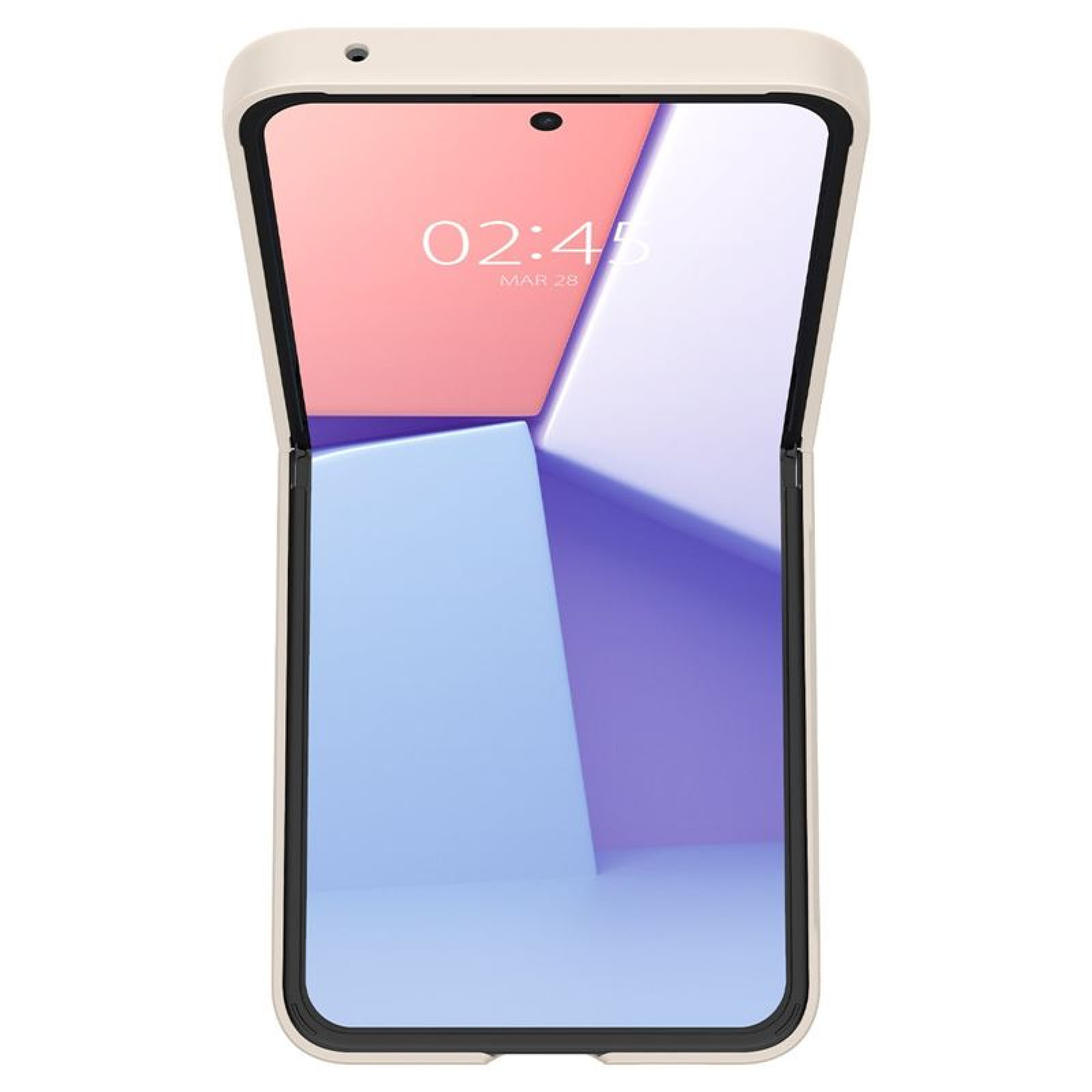 Гръб Spigen Air Skin за Samsung Galaxy Z Flip5, pearled ivory, Бежов