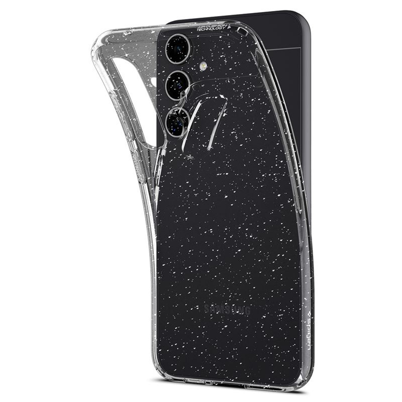 Гръб Spigen за Samsung Galaxy S23 FE, Liquid Crystal Glitter, Прозрачен блестящ