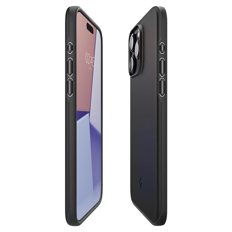 Гръб Spigen за iPhone 15 Pro , Thin Fit, Черен