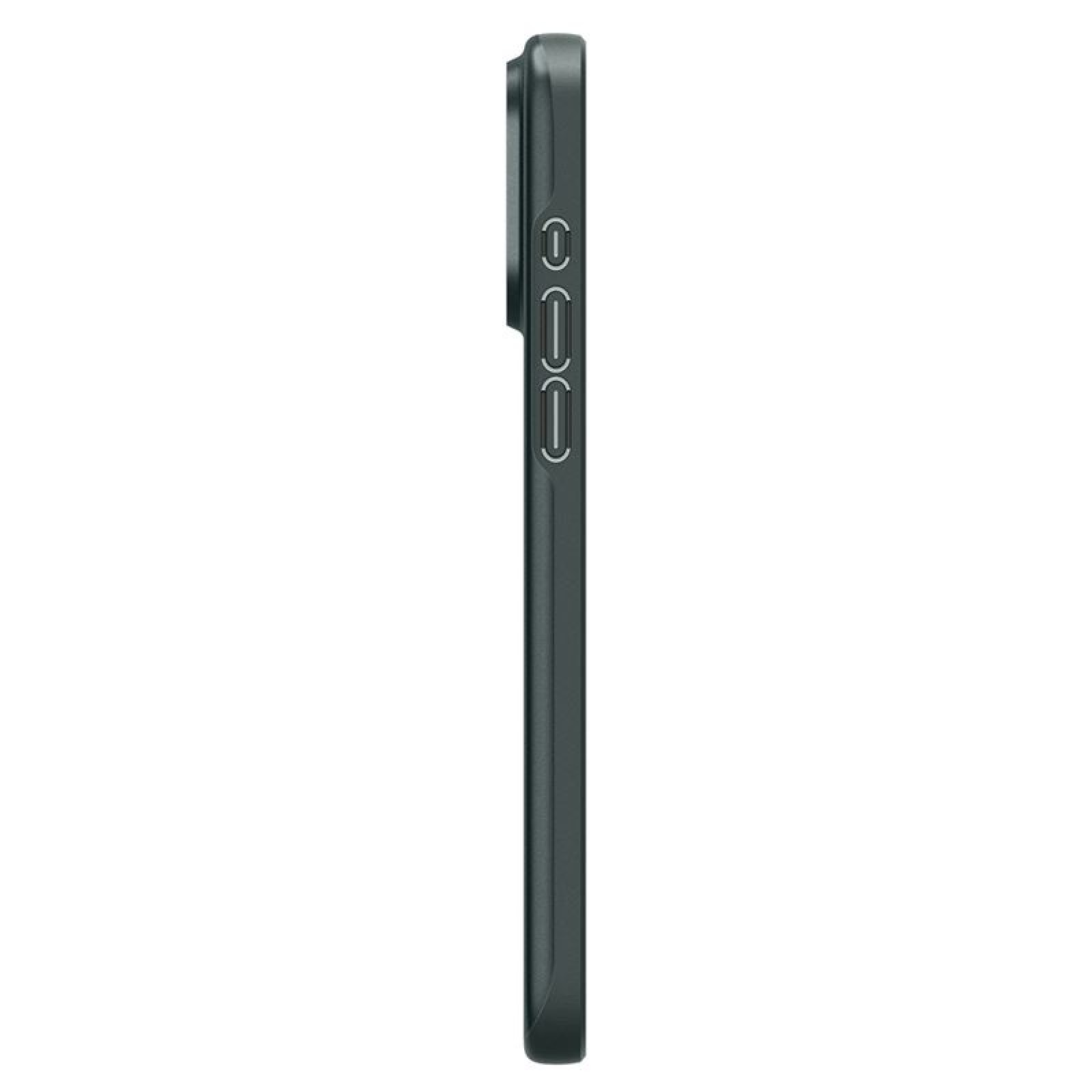 Гръб Spigen за iPhone 15 Pro Max, Thin Fit,  Зелен