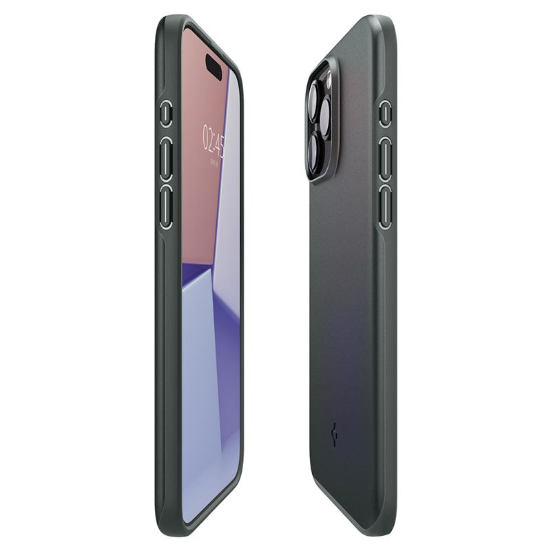 Гръб Spigen  за iPhone 15 Pro , Thin Fit,  Зелен