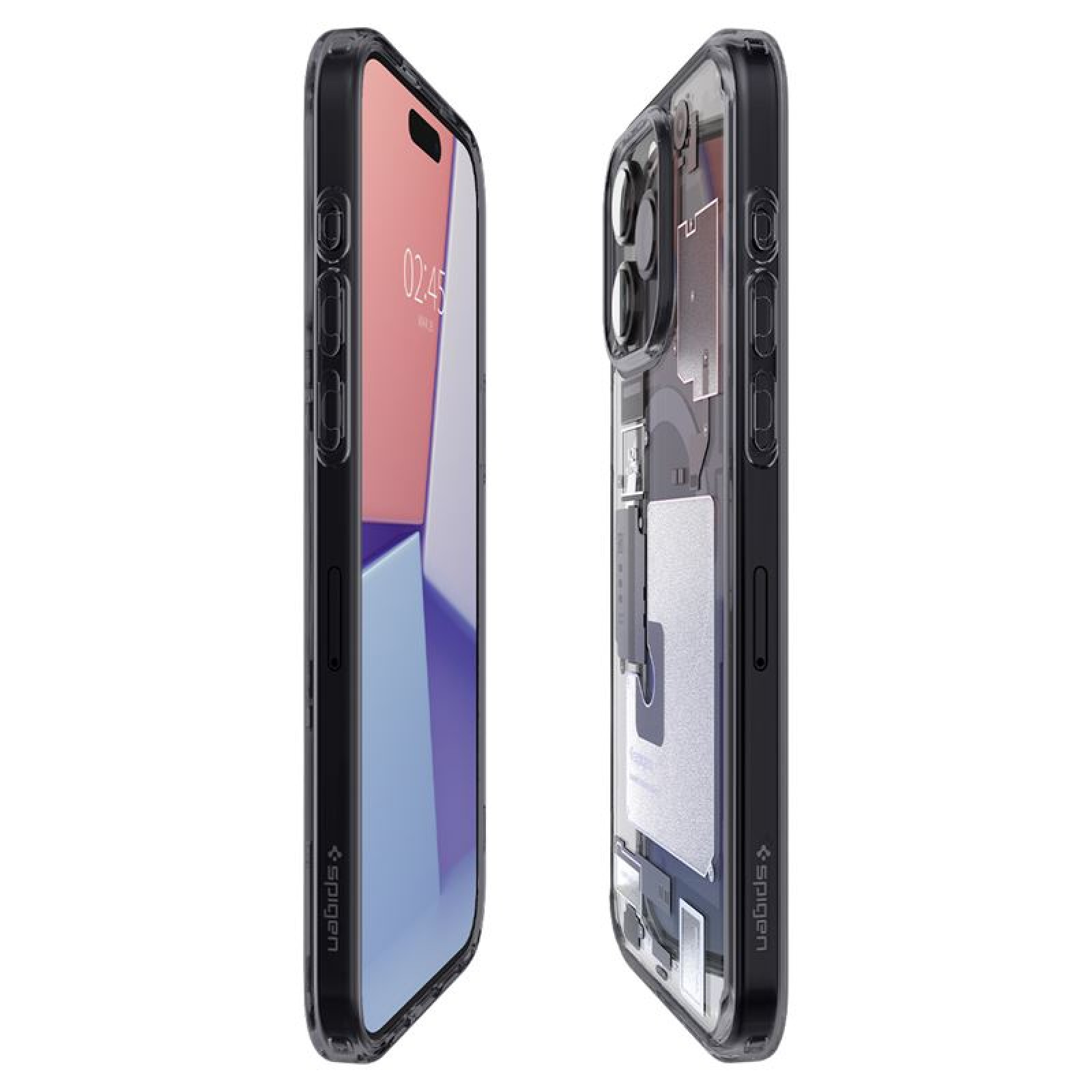 Гръб Spigen за iPhone 15 Pro, Ultra Hybrid, MagSafe, Zero one, Черен