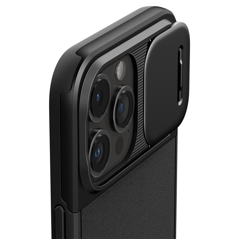 Гръб Spigen за iPhone 15 Pro, Optik Armor, MagSafe, Черен