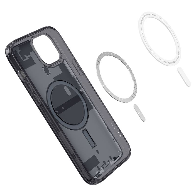 Гръб Spigen за iPhone 15, Ultra Hybrid, MagSafe, Zero one, Черен