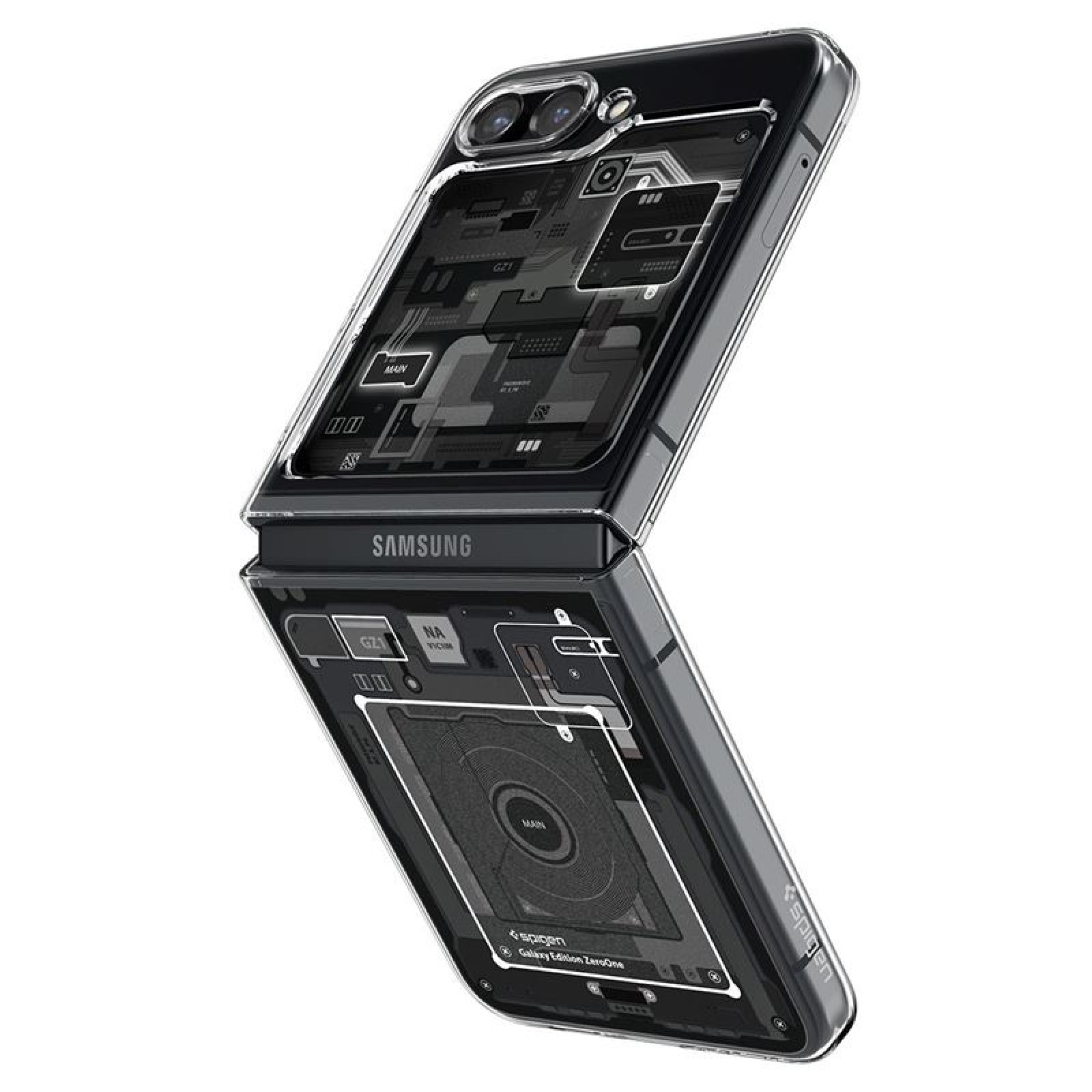 Гръб Spigen за Samsung Galaxy Z Flip 5, Air Skin,  Zero one, Черен