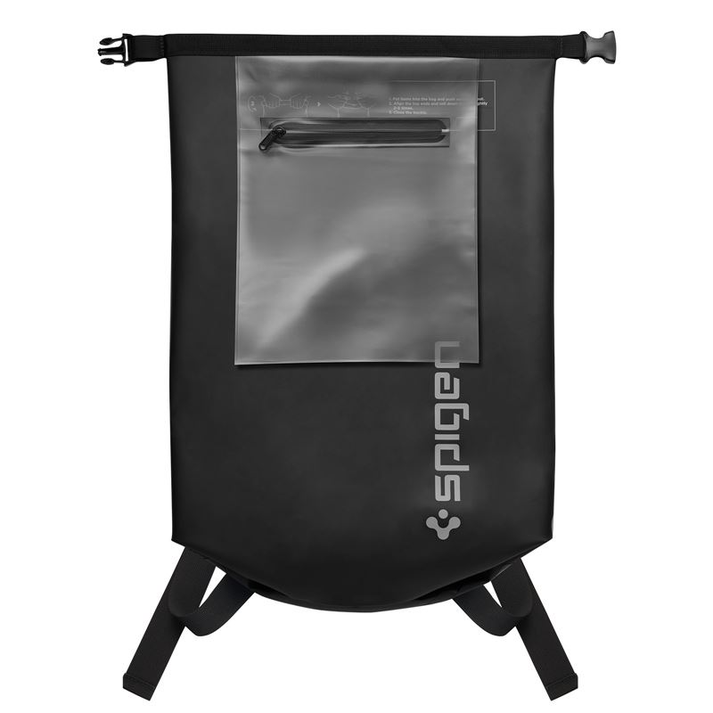 Водоустойчва раница с  калъф Spigen Aqua Shield WaterProof Dry Bag 30L + 3L, Черен