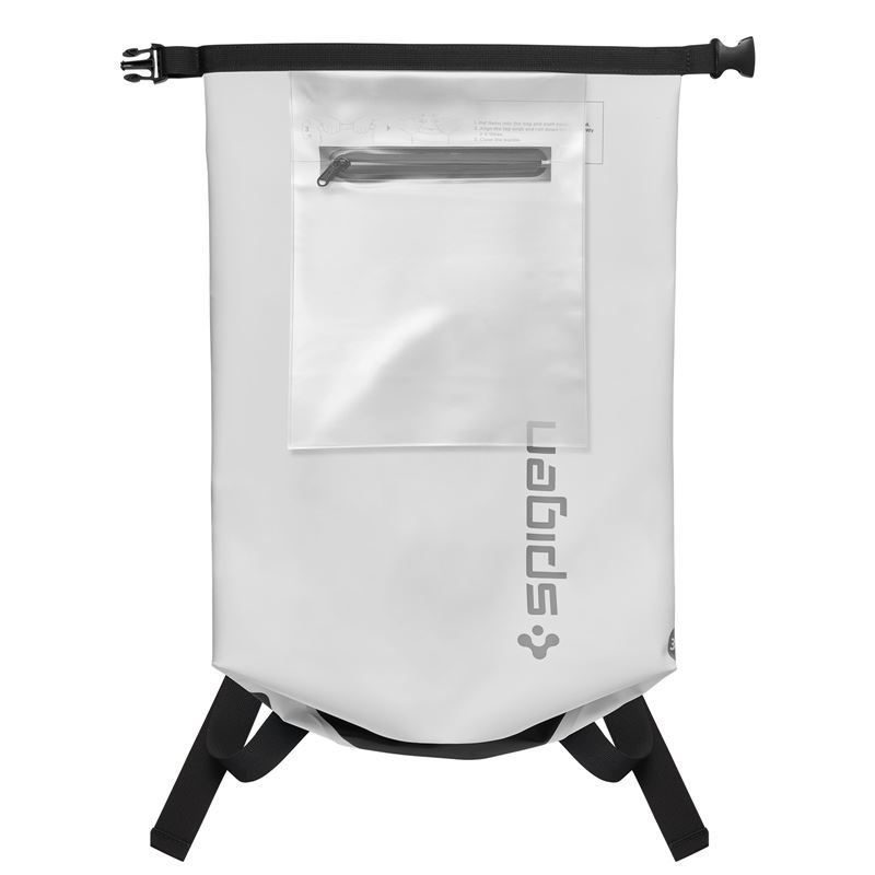 Водоустойчва раница с  калъф Spigen Aqua Shield WaterProof Dry Bag 30L + 3L, Бял