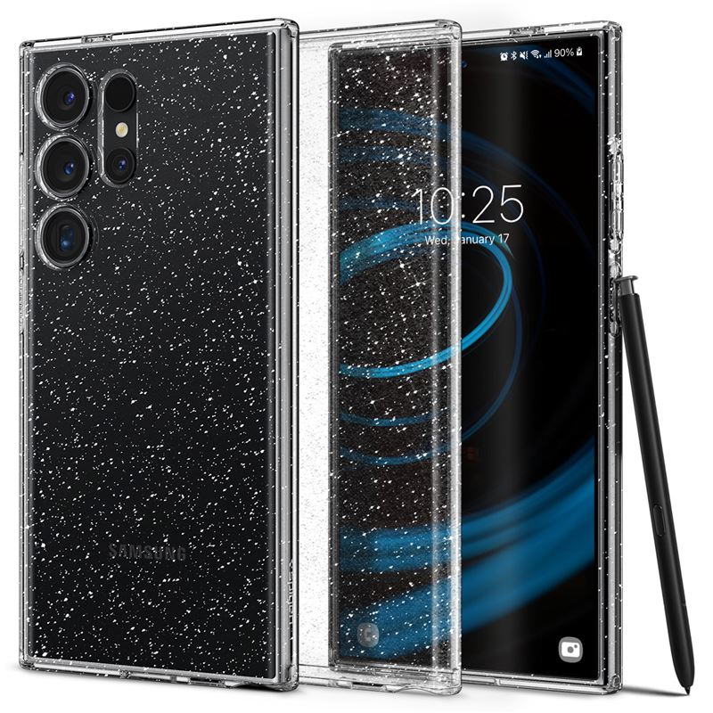 Гръб Spigen за Samsung Galaxy S24 Ultra , Liquid Crystal Glitter, Прозрачен