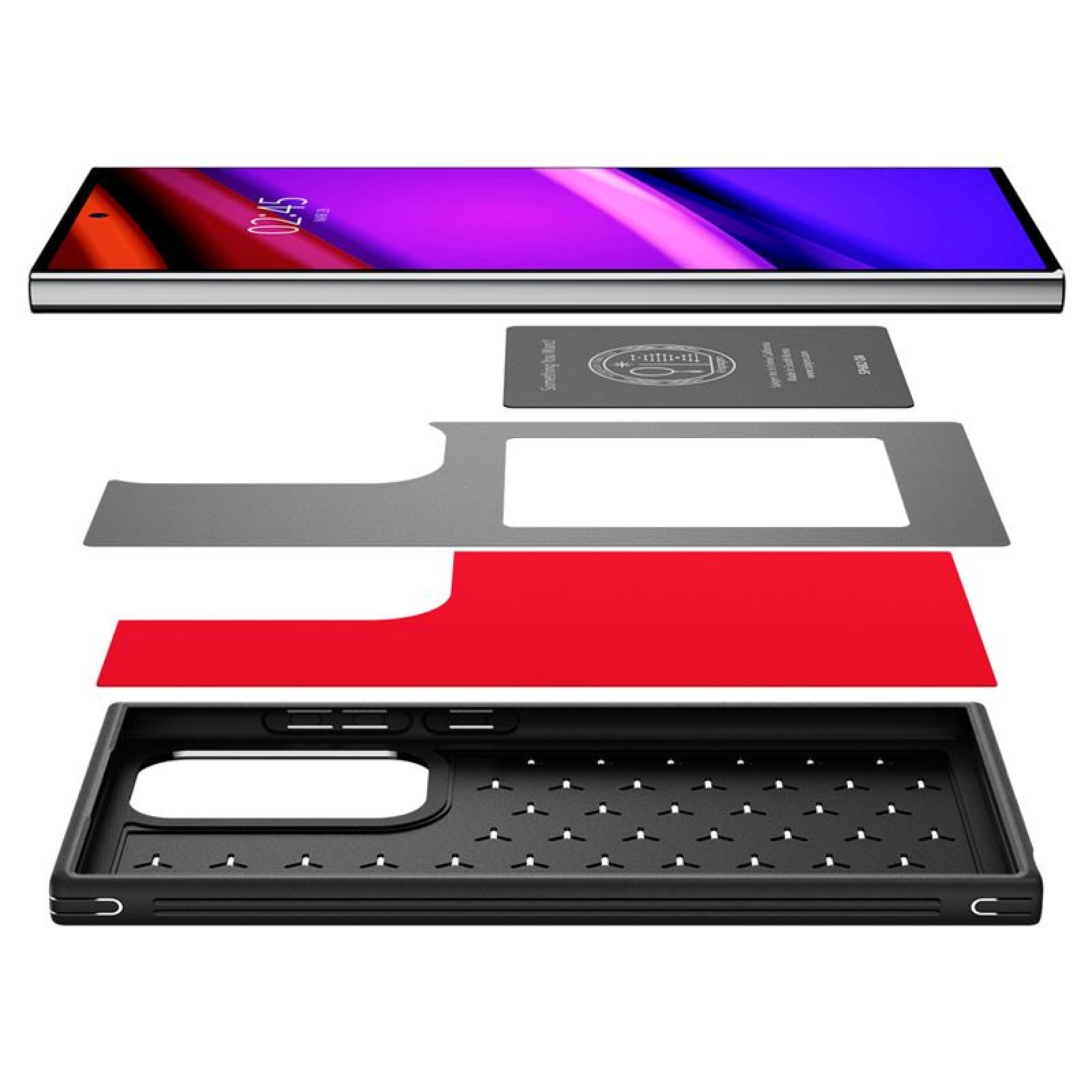 Гръб Spigen за Samsung Galaxy S24 Ultra, Cryo Armor, Cryo red