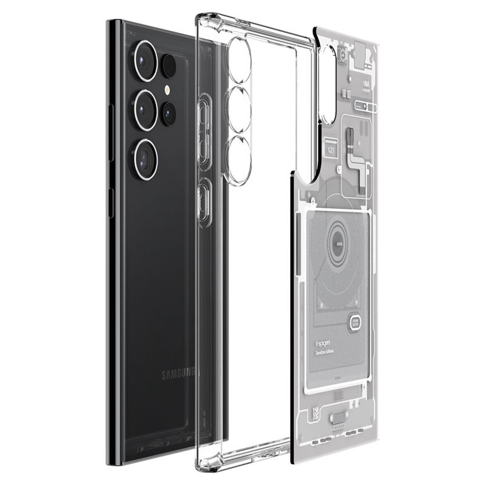 Гръб Spigen Ultra Hybrid за Samsung Galaxy S24 Ultra - Zero one бял