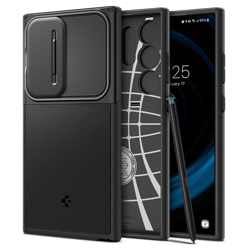 Гръб Spigen за Samsung Galaxy S24 Ultra, Optik Armor, Черен