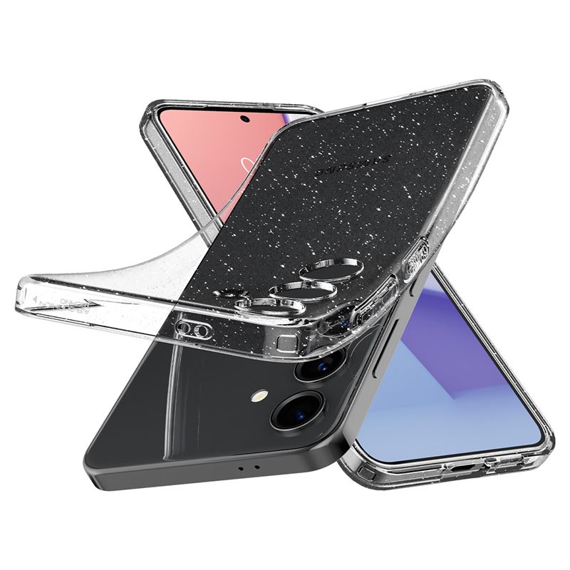 Гръб Spigen за Samsung Galaxy S24 Plus, Liquid Crystal Glitter, Прозрачен блестящ