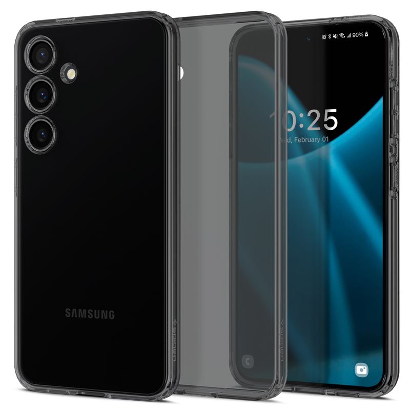 Гръб Spigen за Samsung Galaxy S24, Liquid Crystal, Прозрачен, Опушен
