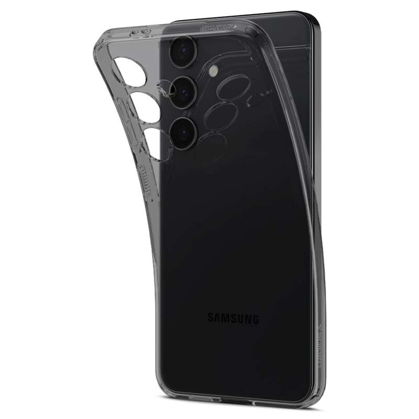 Гръб Spigen за Samsung Galaxy S24, Liquid Crystal, Прозрачен, Опушен